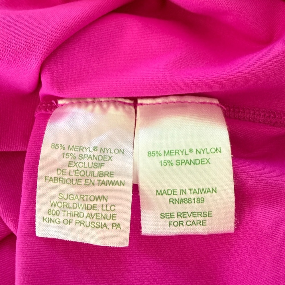 Lilly Pulitzer Hot Pink Quarter-Zip Long Sleeve Top - Picture 7 of 7